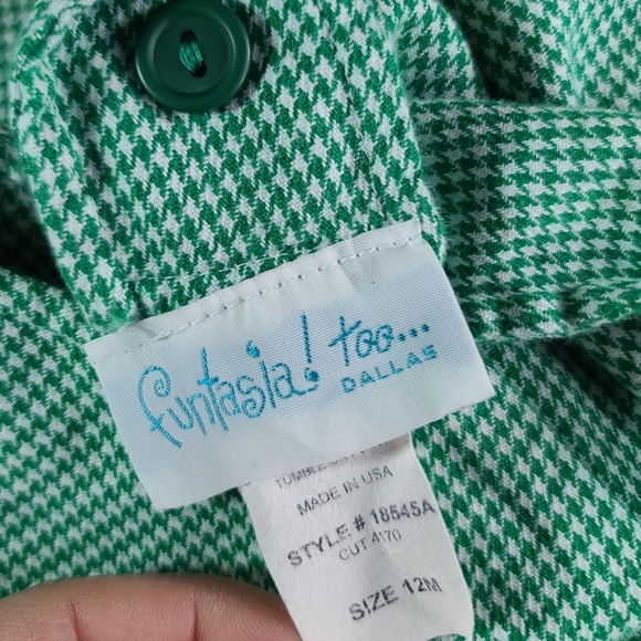 Funtasia Too Baby Green Reversible Gingerbread Man / Zebra Onsie Size 12M - Picture 13 of 14